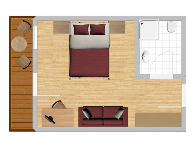 Doppelzimmer mit Frühstücksbuffet, 23m³ in der Pension Kleinarl